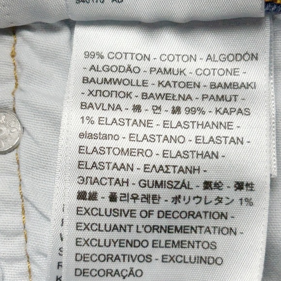 Levi’s 501 Cut Off Denim Jean Shorts Button Fly Size 30 - Picture 5 of 6